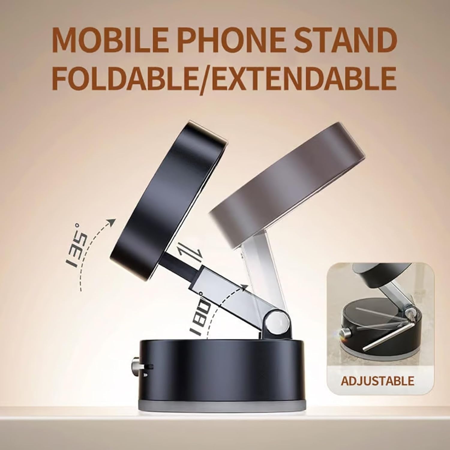 Foldable Magnetic Car Phone Holder